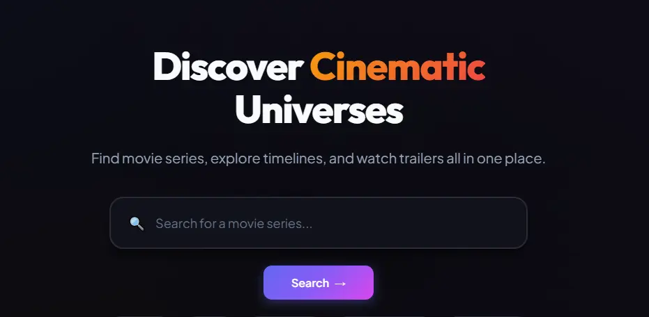 MovieMaze Search Page