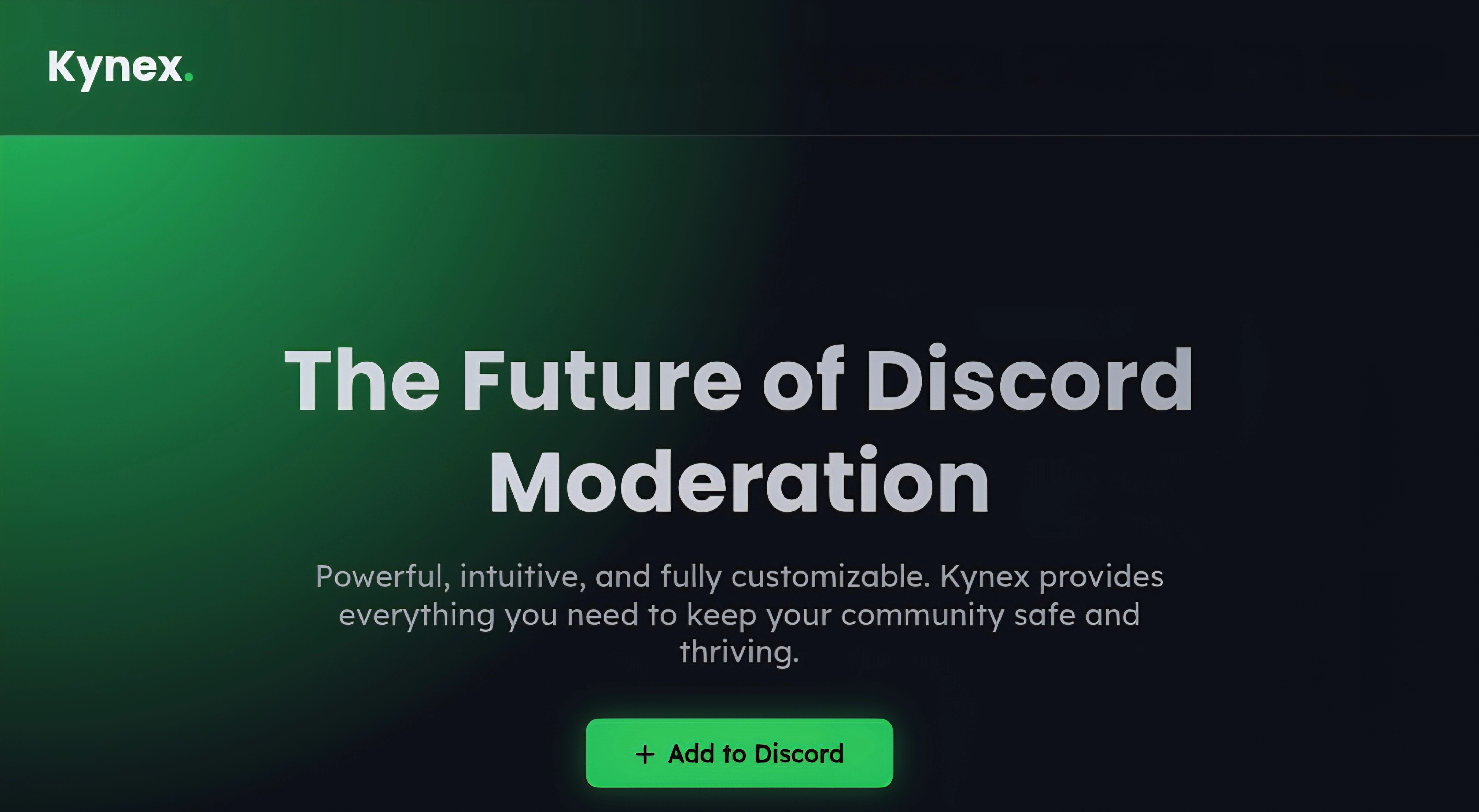 Kynex Landing Page